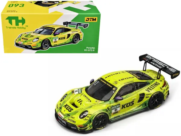 Porsche 911 GT3 R (992) #91 Thomas Preining "Manthey EMA" "DTM" (2024) 1/64 Diecast Model Car by Trends Hobby #1