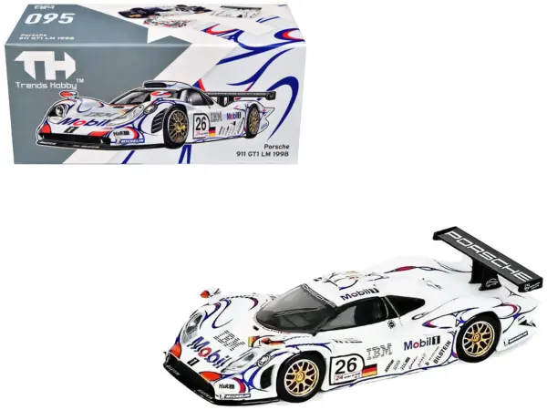 Porsche 911 GT1 #26 Allan McNish - Stephane Ortelli - Laurent Aiello "Porsche AG" Winner "24 Hours of Le Mans" (1998) 1/64 Diecast Model Car by Trends Hobby #1