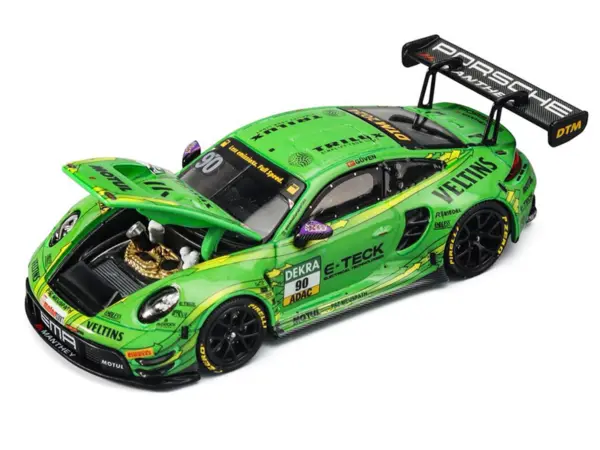 Porsche 911 GT3 R (992) #90 Ayhancan Guven "Manthey EMA" "DTM" (2024) 1/64 Diecast Model Car Trends Hobby #2