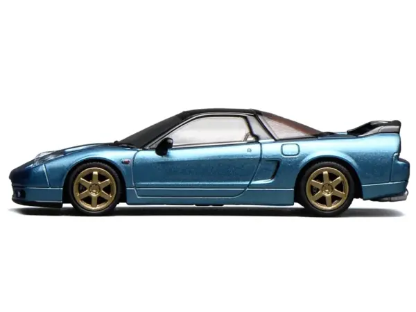 Honda NSX-R (NA2) RHD (Right Hand Drive) Ice Blue Metallic with Black Top and Red Interior "Intern 64" Series 1/64 Diecast Model Car by MotorHelix #2