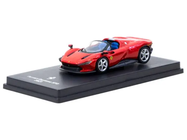 2021 Ferrari Daytona SP3 Red Metallic with Booklet 1/64 Diecast Model Car by Centauria #2