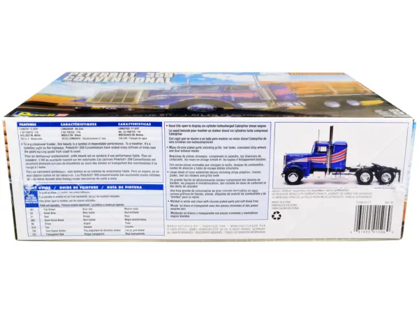 Level 4 Model Kit Peterbilt 359 Conventional Truck Tractor (without Trailer) "Historic Series" 1/25 Scale Model by Revell #3
