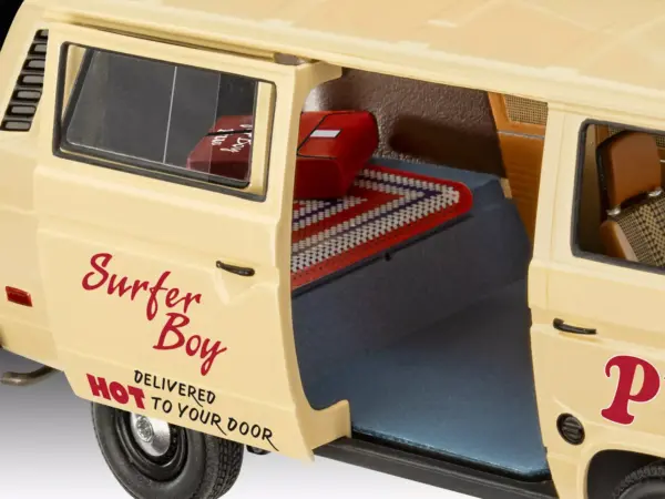 Level 3 Model Kit Argyle’s Volkswagen Vanagon "Surfer Boy Pizza" Van "Stranger Things" (2016-Current) TV Series 1/25 Scale Model by Revell #4