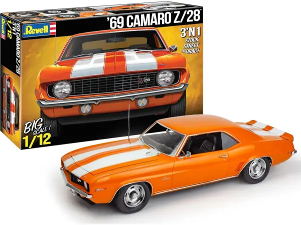 Level 5 Model Kit 1969 Chevrolet Camaro Z/28 3-in-1 Kit 1/12 Scale Model by Revell #5