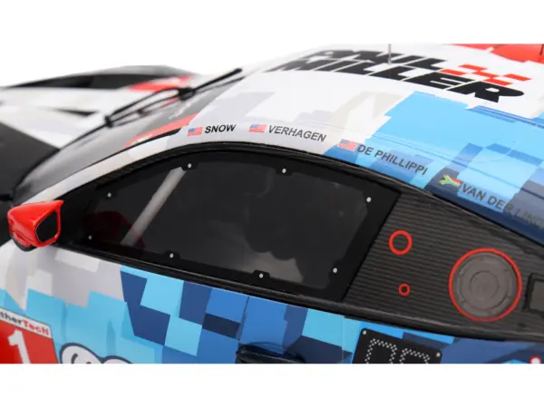 BMW M4 GT3 EVO #1 Connor De Phillippi - Madison Snow - Neil Verhagen - Kelvin van der Linde "Paul Miller Racing" IMSA "24 Hours of Daytona" (2025) 1/18 Model Car by Top Speed #2