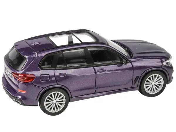 2018 BMW X5 Daytona Violet Metallic with Sunroof 1/64 Diecast Model Car by Paragon Models #2