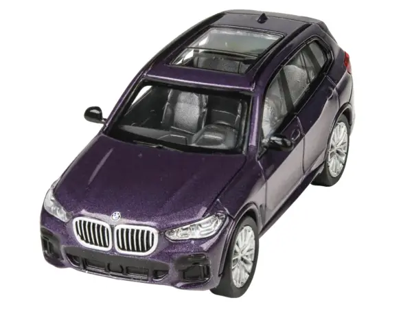 2018 BMW X5 Daytona Violet Metallic with Sunroof 1/64 Diecast Model Car by Paragon Models #3