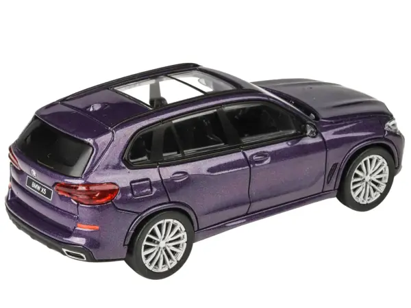 2018 BMW X5 Daytona Violet Metallic with Sunroof 1/64 Diecast Model Car by Paragon Models #4