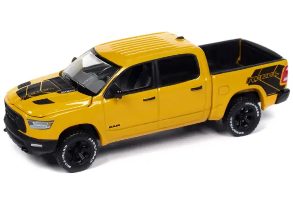 2023 Ram 1500 Rebel Havoc Edition Pickup Truck Baja Yellow "Muscle Trucks" Series 1/64 Diecast Model Car by Auto World #2