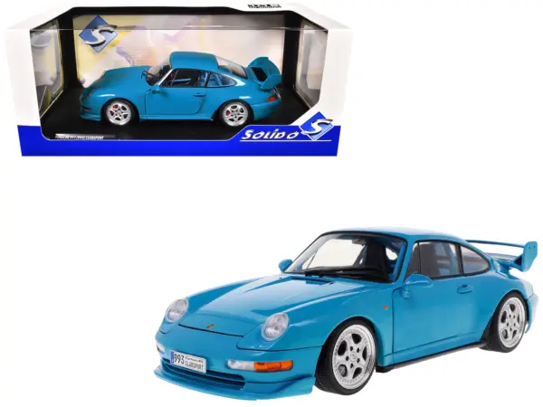 1997 Porsche 911 (993) Clubsport Riviera Blue 1/18 Diecast Model Car by Solido #1