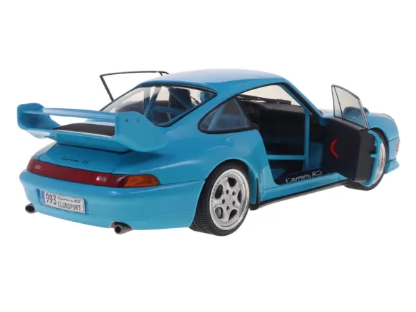 1997 Porsche 911 (993) Clubsport Riviera Blue 1/18 Diecast Model Car by Solido #5