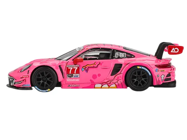 Porsche 911 GT3 R #77 Julien Andlauer - Laurin Heinrich "AO Racing Roxy" GTD Pro "IMSA SportsCar Weekend - Road America" (2024) Limited Edition 1/64 Diecast Model Car by Mini GT #2