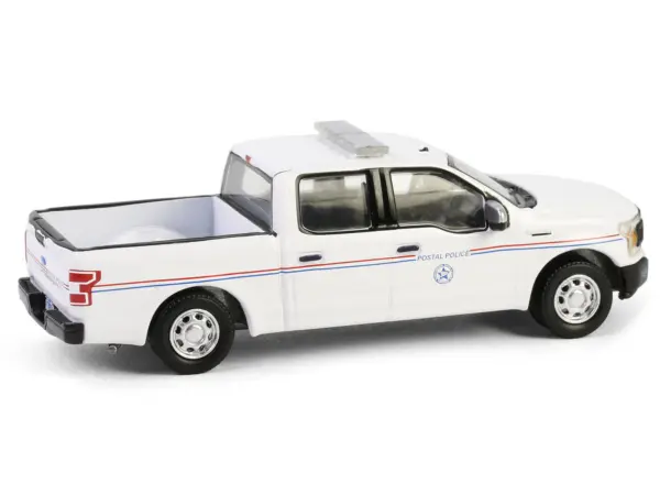 2020 Ford F-150 XL Pickup Truck "United States Postal Service (USPS) Postal Police" White with Red and Blue Stripes "Hobby Exclusive" Series 1/64 Diecast Model Car by Greenlight #2