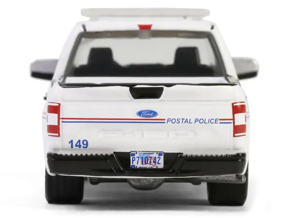 2020 Ford F-150 XL Pickup Truck "United States Postal Service (USPS) Postal Police" White with Red and Blue Stripes "Hobby Exclusive" Series 1/64 Diecast Model Car by Greenlight #4
