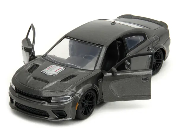 2021 Dodge Charger SRT Hellcat Gray Metallic "Fast X" (2023) Movie "Fast & Furious" Series 1/32 Diecast Model Car by Jada #2