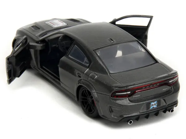 2021 Dodge Charger SRT Hellcat Gray Metallic "Fast X" (2023) Movie "Fast & Furious" Series 1/32 Diecast Model Car by Jada #4