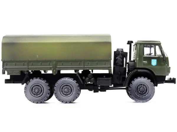 Kamaz 4310 Transport Truck Green (Weathered) "Ukrainian Ground Forces" 1/72 Diecast Model by Legion #2