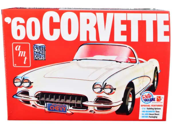 Skill 2 Model Kit 1960 Chevrolet Corvette "Street Rods" 1/25 Scale Model by AMT #1
