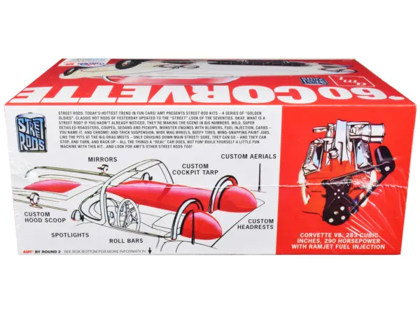 Skill 2 Model Kit 1960 Chevrolet Corvette "Street Rods" 1/25 Scale Model by AMT #3