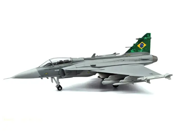 Saab JAS 39E Gripen Fighter Aircraft "Brazilian Air Force" 1/72 Diecast Model Airplane by Aviation 72 #2
