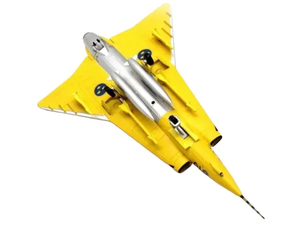 Saab J35J Draken Fighter Aircraft "43-10 3 "Johan Gul" Squadron 10 Wing Final Flight Livery" (1997) Swedish Air Force 1/72 Diecast Model Airplane by Aviation 72 #5