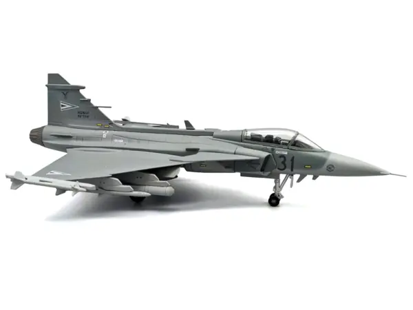 Saab JAS 39C Gripen Fighter Aircraft "59th Tactical Wing" (2023) Hungarian Air Force 1/72 Diecast Model Airplane by Aviation 72 #2