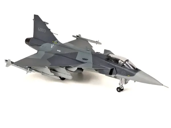 Saab JAS 39E Gripen Fighter Aircraft "6003 E-variant Pre-Production Test" (2023) Swedish Air Force 1/72 Diecast Model Airplane by Aviation 72 #3