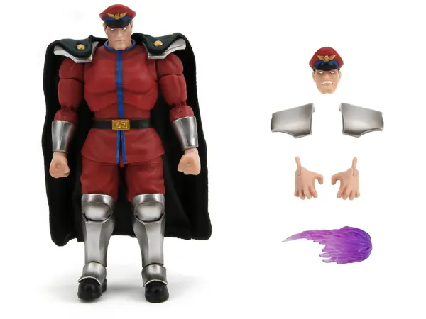 M. Bison 6" Moveable Figure with Accessories and Alternate Head and Hands "Ultra Street Fighter II: The Final Challengers" (2017) Video Game Model by Jada #2