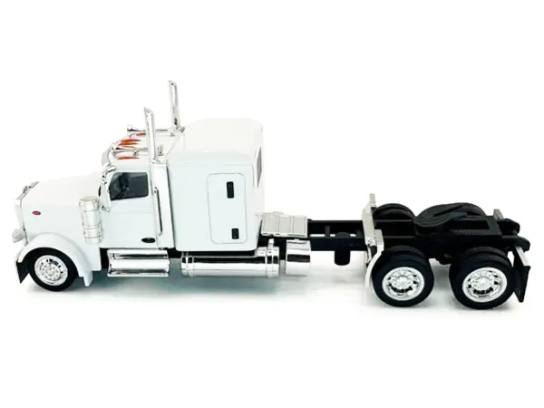 Peterbilt 589 Truck with 72 Inch Sleeper White 1/87 (HO) Plastic Model Car by HO Logistics #2