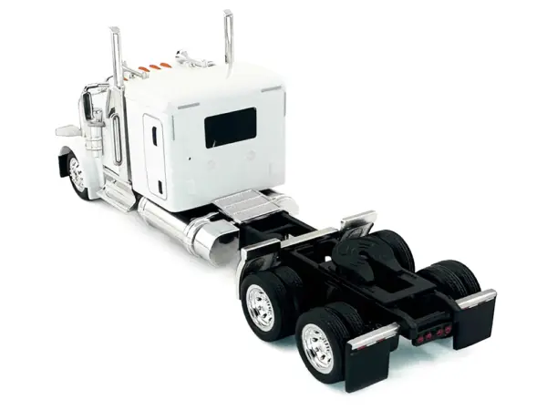 Peterbilt 589 Truck with 72 Inch Sleeper White 1/87 (HO) Plastic Model Car by HO Logistics #3