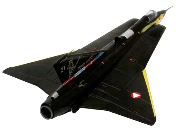 Saab Draken Fighter Aircraft "21 Draken 45th Anniversary Dragon Knights Retirement Livery" (2005) Austrian Air Force 1/72 Diecast Model Airplane by Aviation 72 #4
