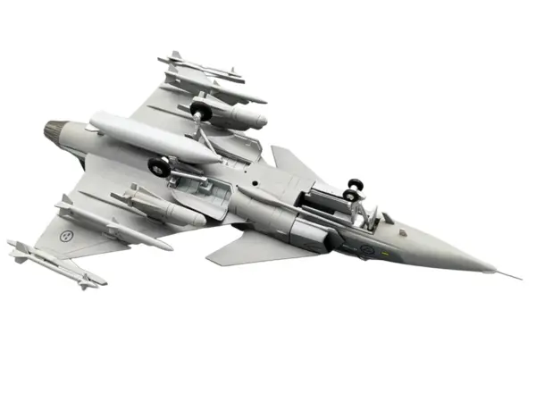 Saab JAS 39A Gripen Fighter Aircraft "17 Wing 60th Anniversary Livery Ronneby Air Show" (2004) Swedish Air Force 1/72 Diecast Model Airplane by Aviation 72 #5