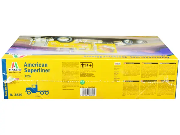 Skill 5 Model Kit American Superliner Truck Tractor "Lady Butterfly" 1/24 Scale Model by Italeri #3