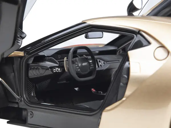 Ford GT Heritage Edition #5 "Holman Moody" Gold Metallic with Red and White Graphics 1/18 Model Car by Autoart #3