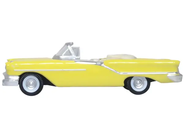 1957 Oldsmobile 88 Convertible Coronado Yellow 1/87 (HO) Scale Diecast Model Car by Oxford Diecast #2