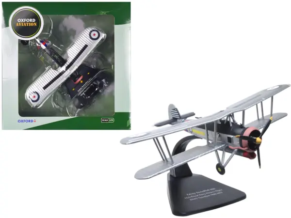 Fairey Swordfish Mk I Bomber Aircraft "FAA Historic Flight RNAS Yeovilton" Royal Navy "Oxford Aviation" Series 1/72 Diecast Model Airplane by Oxford Diecast #1