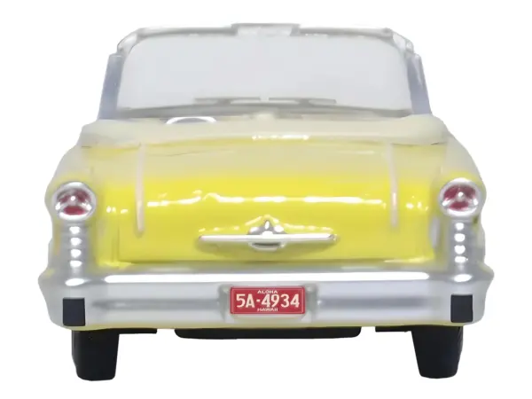 1957 Oldsmobile 88 Convertible Coronado Yellow 1/87 (HO) Scale Diecast Model Car by Oxford Diecast #4