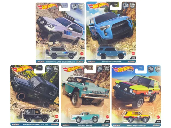 "HW Off Road" 5 piece Set "Car Culture" Series Diecast Model Cars by Hot Wheels #1