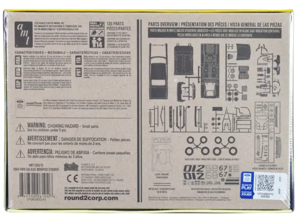 Skill 2 Model Kit 1964 Ford Galaxie "Modified Stocker" 1/25 Scale Model by AMT #4
