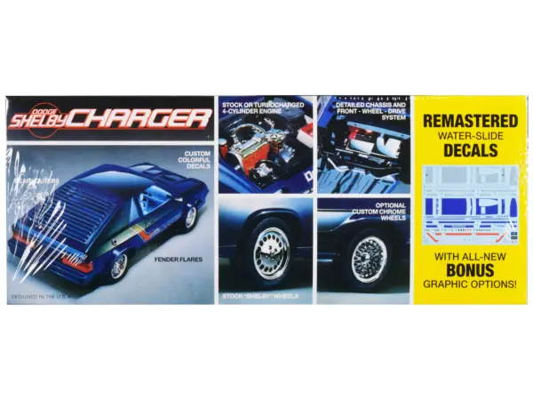 Skill 2 Model Kit 1986 Dodge Shelby Charger 1/25 Scale Model by MPC #2