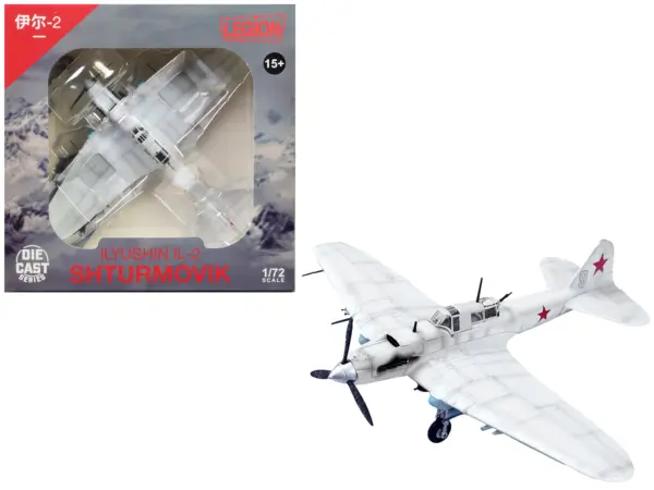 Ilyushin IL-2 Shturmovik Aircraft White "3rd Squadron 505th Air Assault Regiment 226th Air Assault Division Battle of Stalingrad" (1942) Soviet Air Force 1/72 Diecast Model Airplane by Legion #1