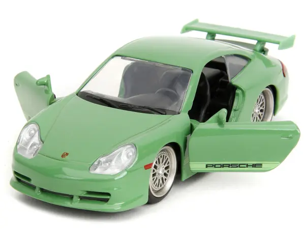 Porsche 911 GT3 (996) Green "Pink Slips" Series 1/32 Diecast Model Car by Jada #2