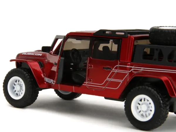2020 Jeep Gladiator Pickup Truck Candy Red "Pink Slips" Series 1/32 Diecast Model Car by Jada #2
