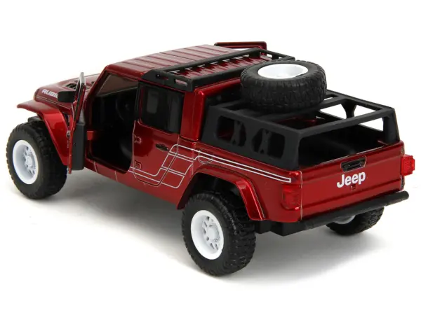 2020 Jeep Gladiator Pickup Truck Candy Red "Pink Slips" Series 1/32 Diecast Model Car by Jada #4