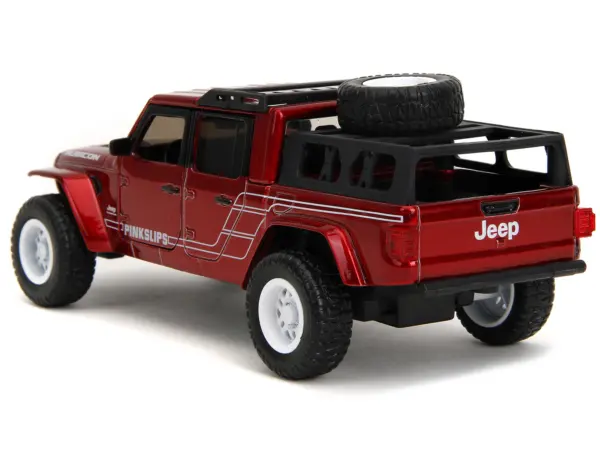 2020 Jeep Gladiator Pickup Truck Candy Red "Pink Slips" Series 1/32 Diecast Model Car by Jada #5