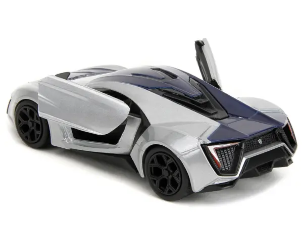 Lykan Hypersport Silver Metallic and Purple "Pink Slips" Series 1/32 Diecast Model Car by Jada #4