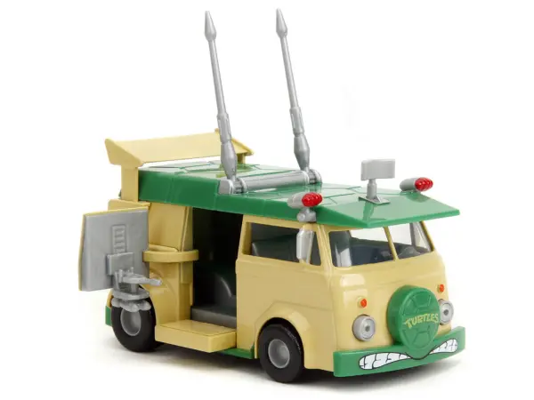 Party Wagon Green and Beige "Teenage Mutant Ninja Turtles" "Hollywood Rides" Series Diecast Model Car by Jada #2
