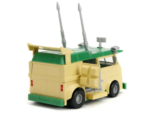 Party Wagon Green and Beige "Teenage Mutant Ninja Turtles" "Hollywood Rides" Series Diecast Model Car by Jada #4