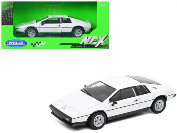 Lotus Esprit S2 Type 79 White "NEX Models" Series 1/24 Diecast Model Car by Welly #1