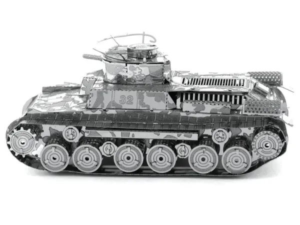 Model Kit Japanese Chi Ha Tank (Moderate Difficulty) Steel Model by Metal Earth #2